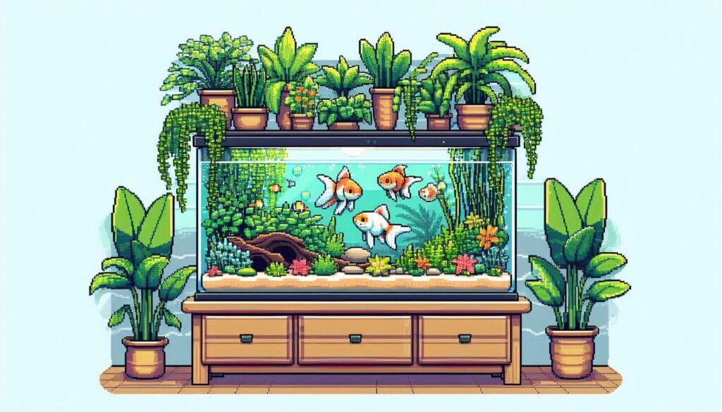 Plantas Ideais (e Não Ideais) para Aquários com Kinguios